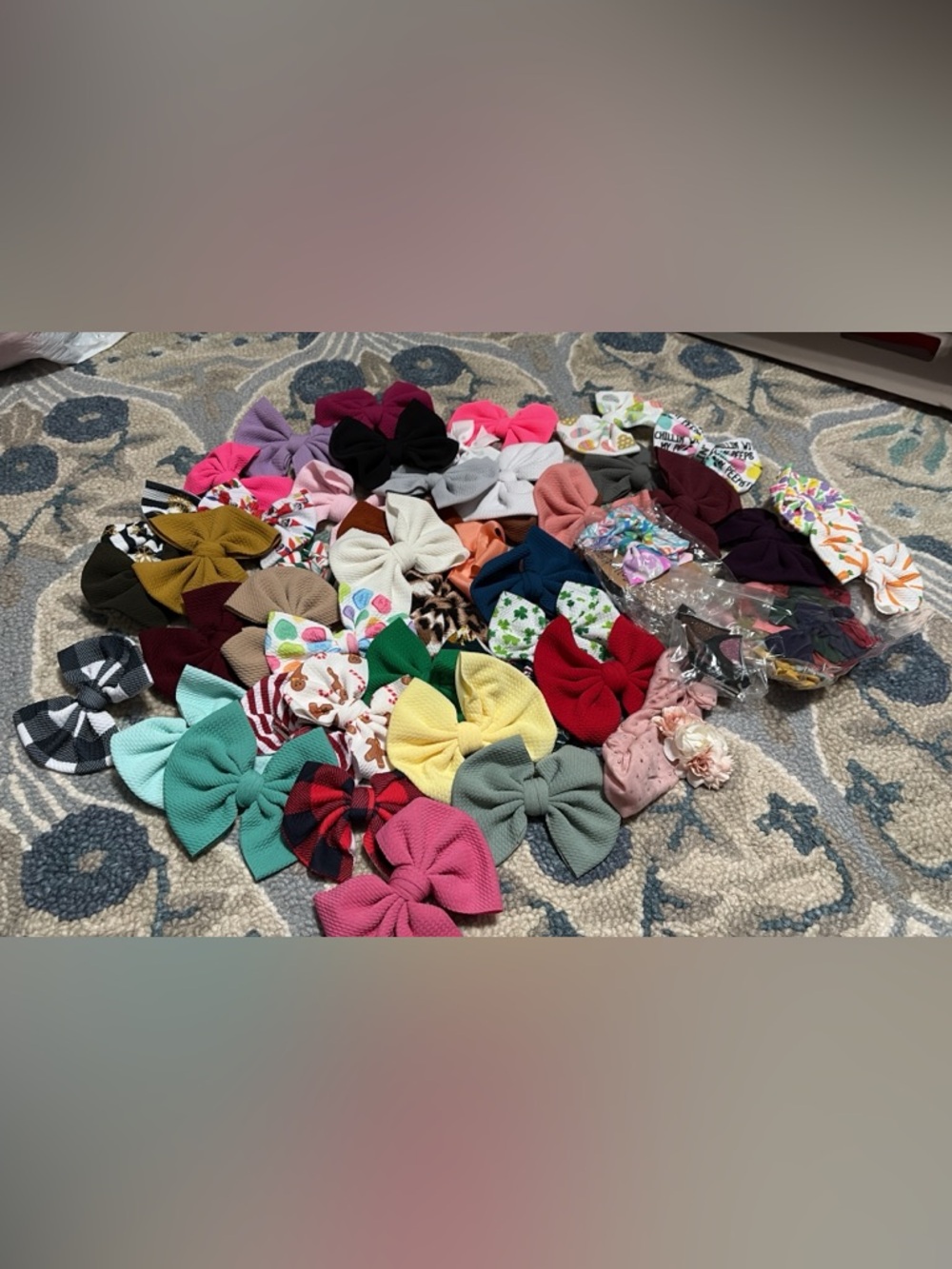 Huge lot of Assorted Kids Bows - Some are brand new